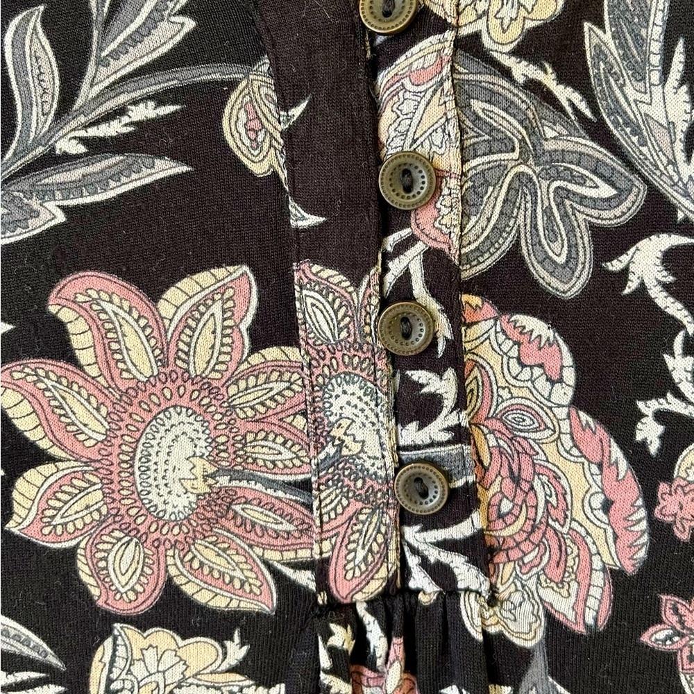 Lucky Brand Floral Tunic Top Size XS - Picture 7 of 7